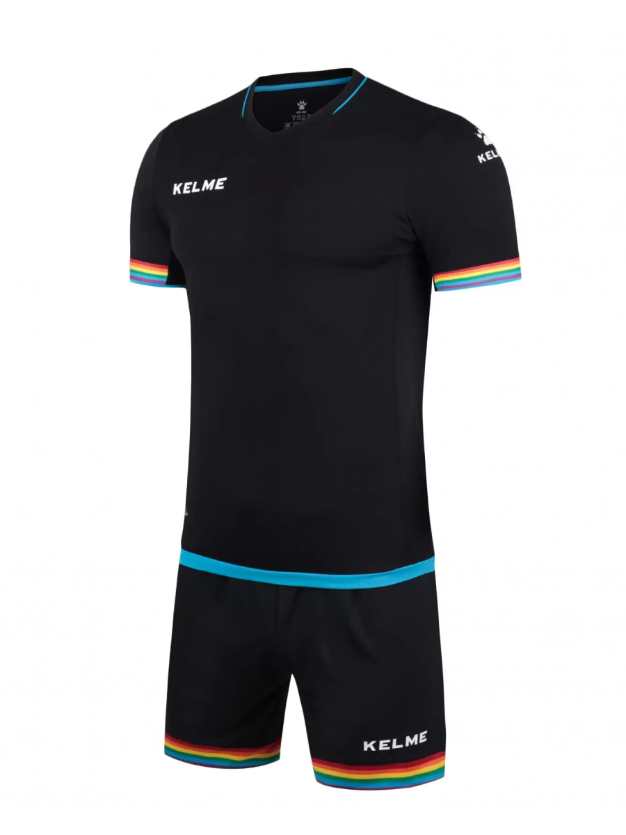 Футбольная форма KELME Short Sleeve Football Uniform Black