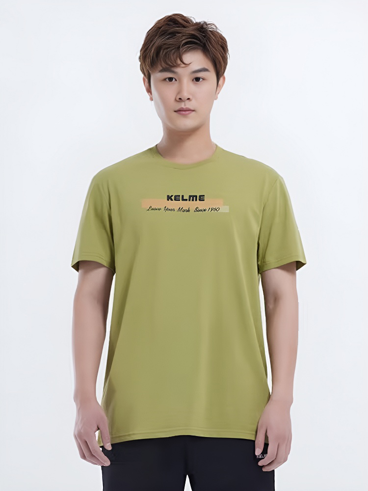 Футболка KELME Round Neck Short Sleeve T-Shirt Green