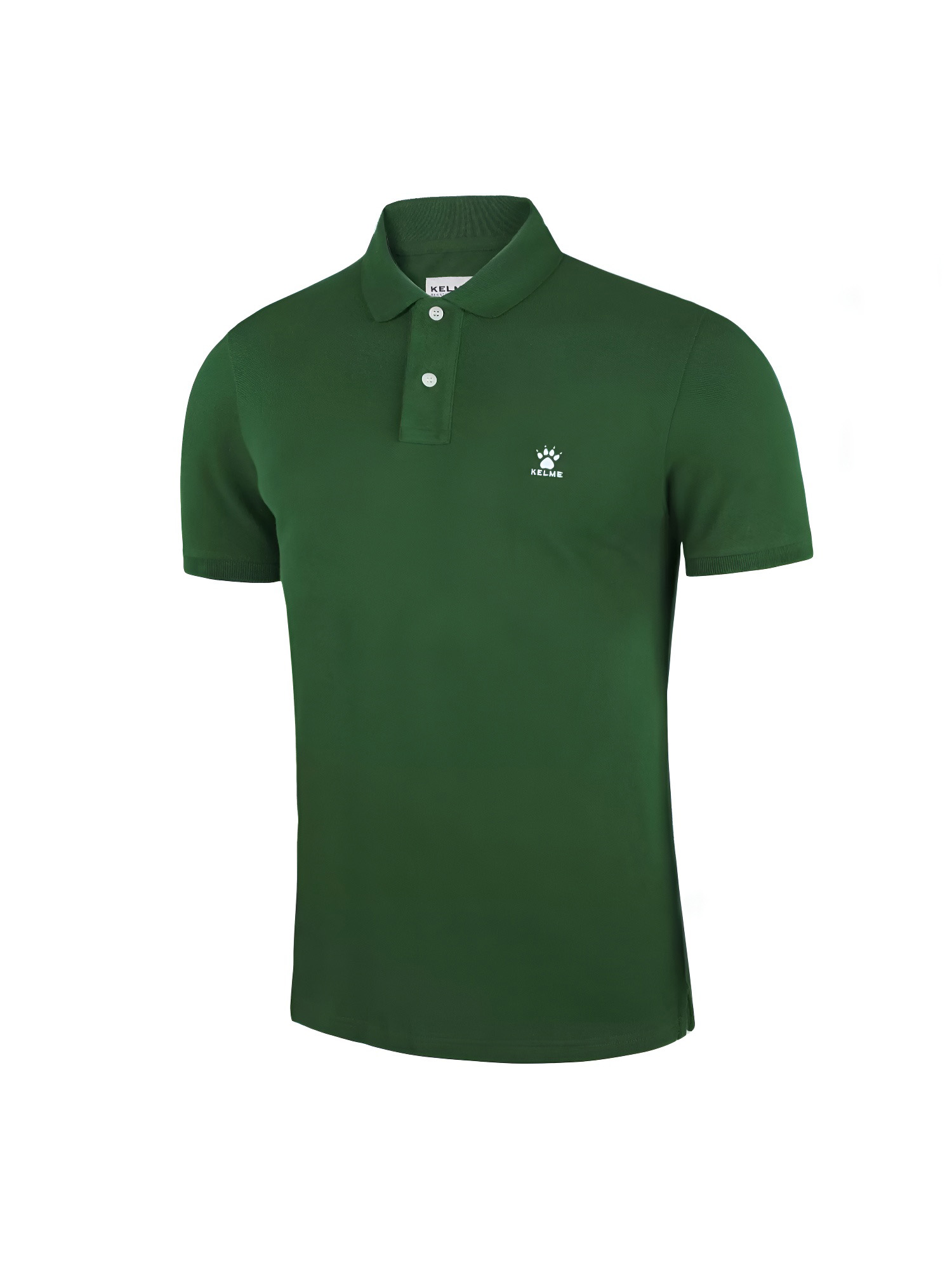 Футболка-поло KELME Short-Sleeved Cotton Polo Shirt (Sell -1) Dark Green