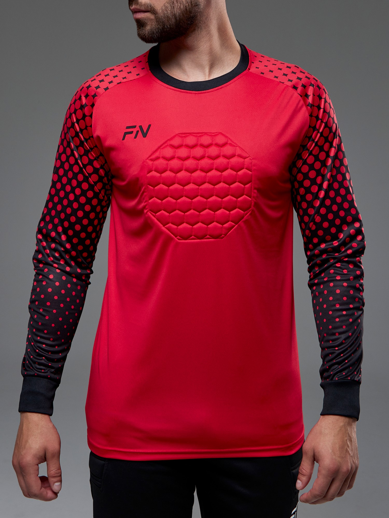 Вратарский лонгслив FN Longsleev (Red/Black)