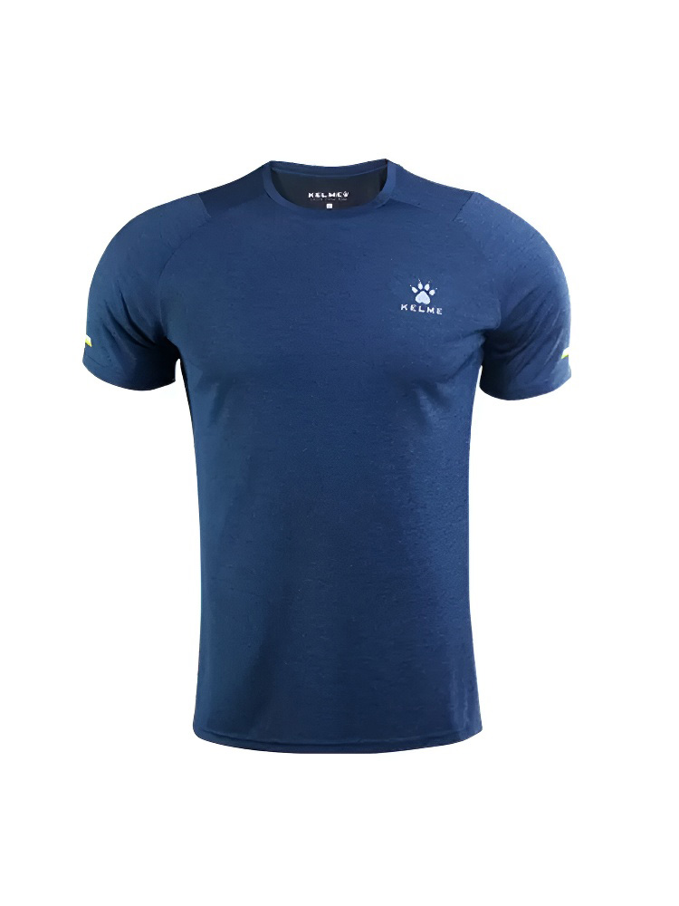 Футболка KELME Round Neck T-Shirt Dark Blue