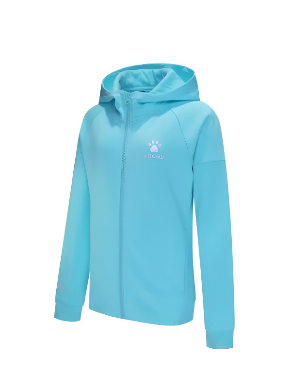 Детская толстовка KELME Girl's Knitted Jacket Light Blue