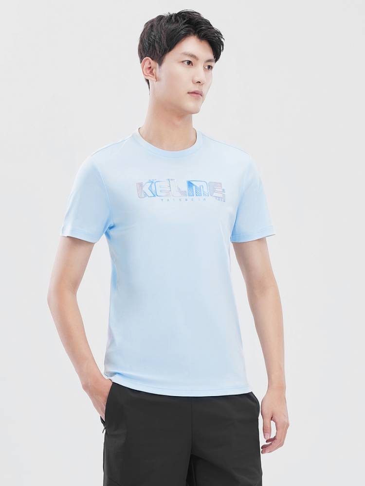 Футболка KELME Round Neck Short Sleeve T-Shirt Blue