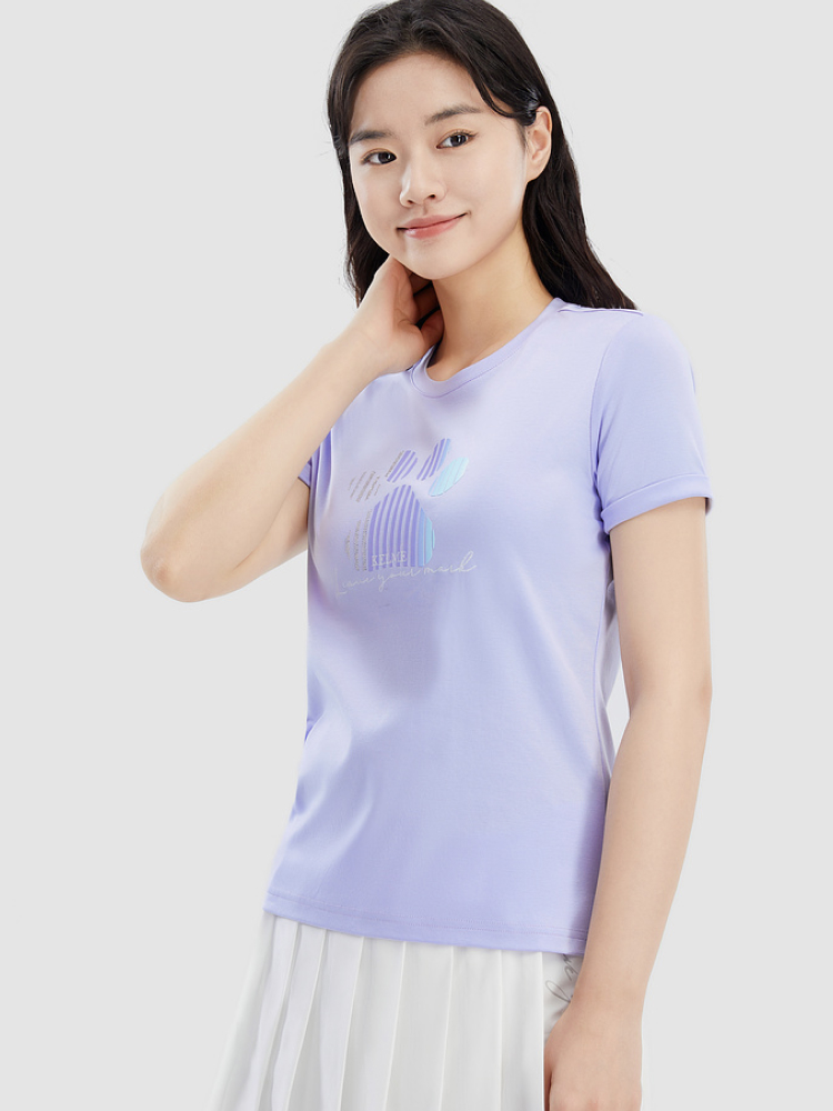 Футболка KELME Round Neck Short Sleeve T-Shirt Light Purple
