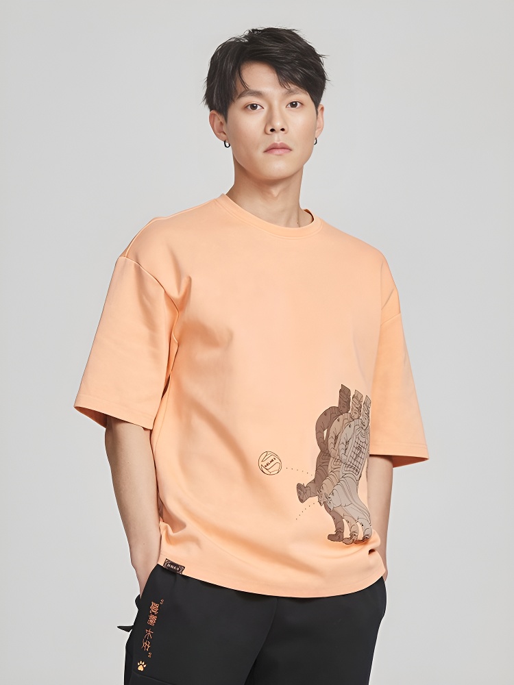 Футболка KELME Round Neck Short Sleeve T-Shirt Orange