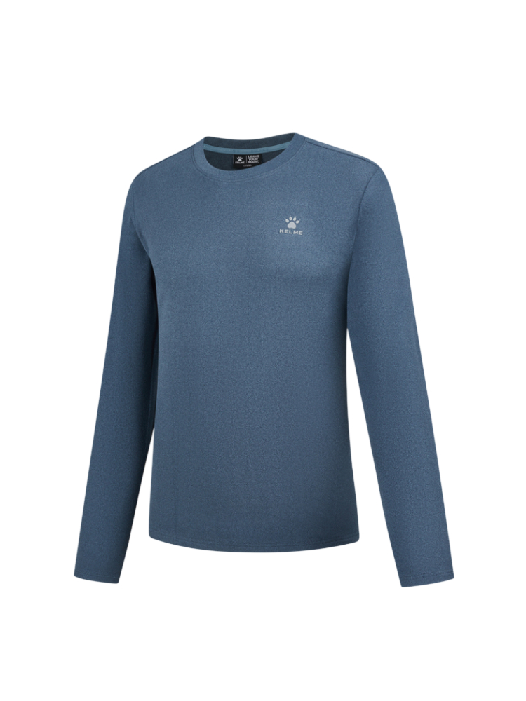 Свитшот KELME Round Neck Long Sleeve T-shirt Blue