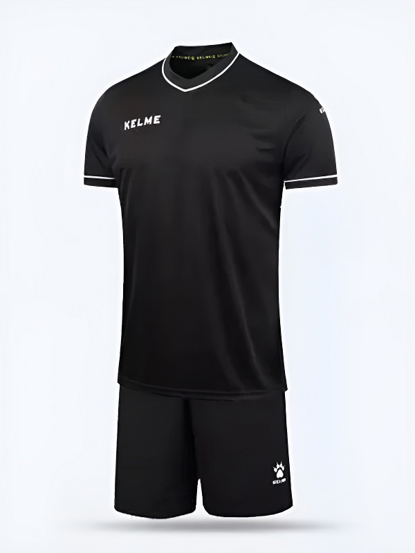Детская футбольная форма KELME Short Sleeve Football Kid Black