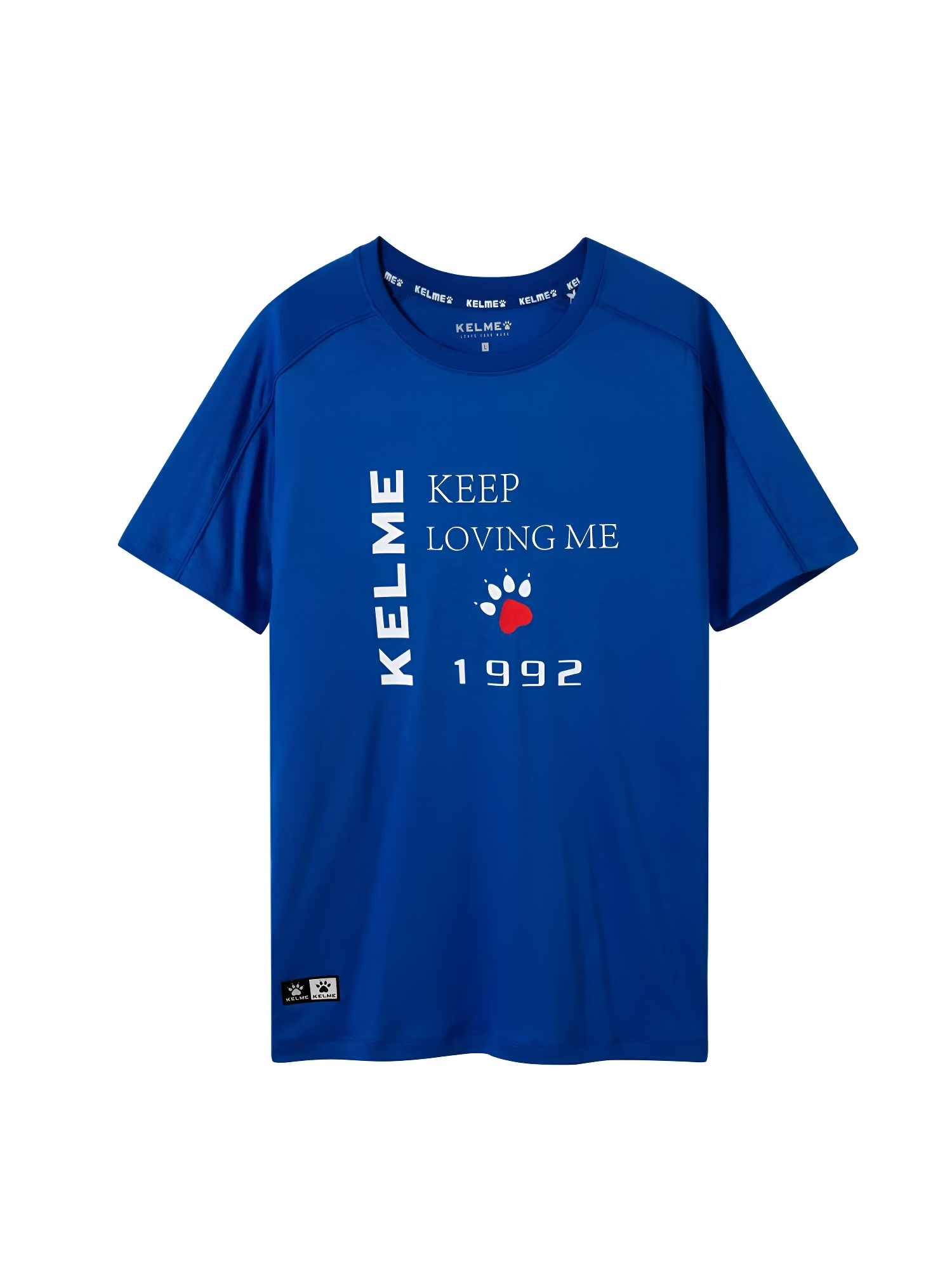 Футболка KELME Round Neck Short T Blue