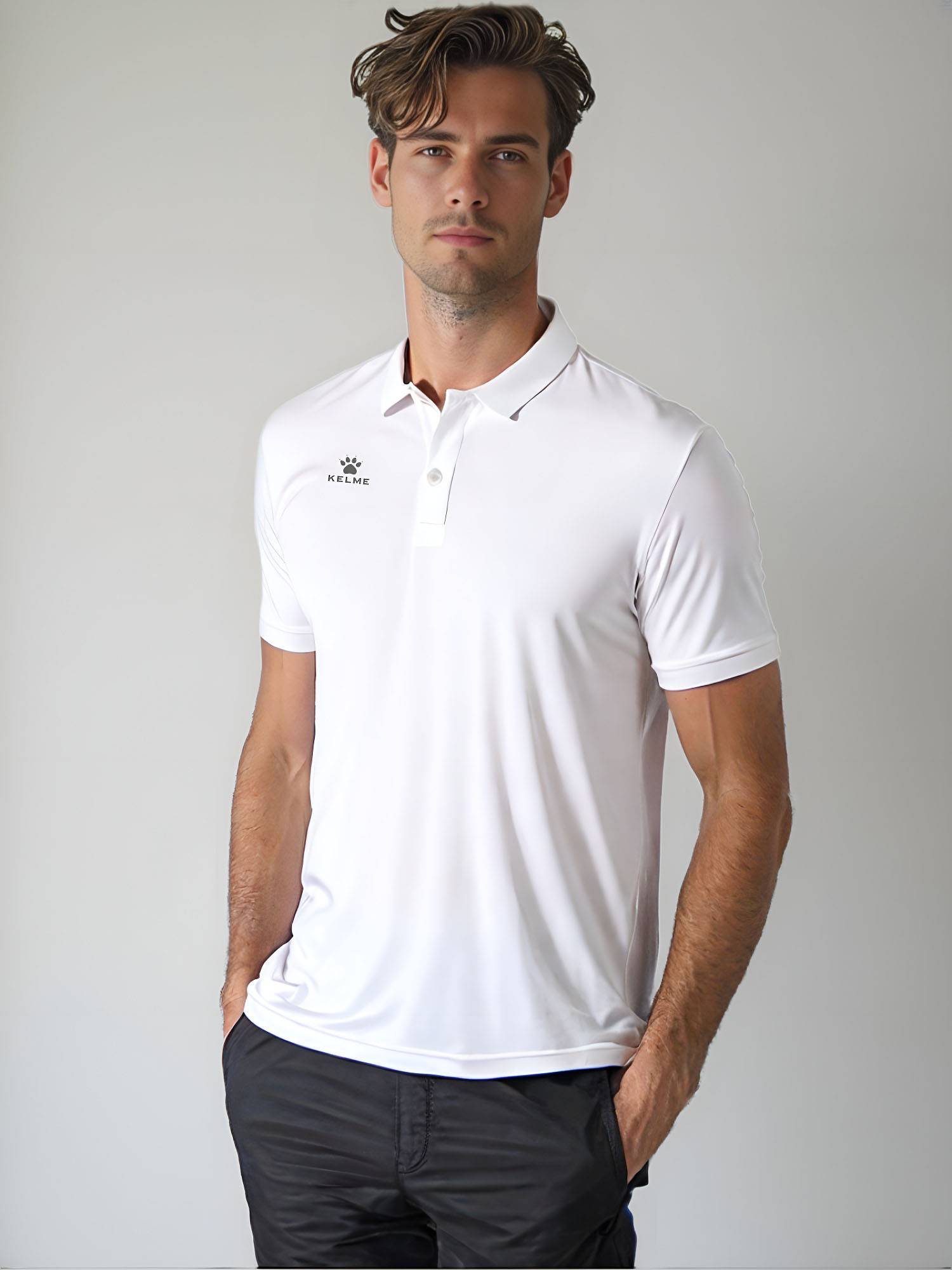 Футболка-поло KELME Short-Sleeved Polo Shirt White