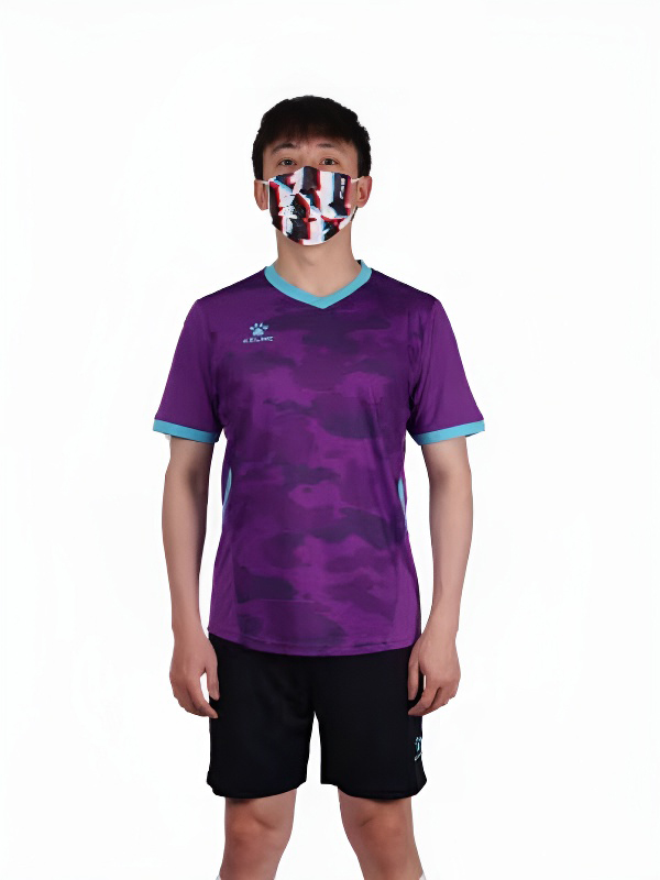 Футбольная форма KELME Short Sleeve Football Jersey Set (Violet/Black)