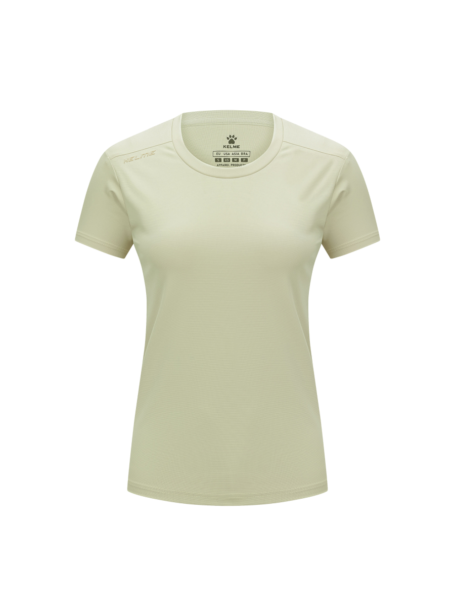Футболка KELME Women's Round Neck T-shirt Khaki