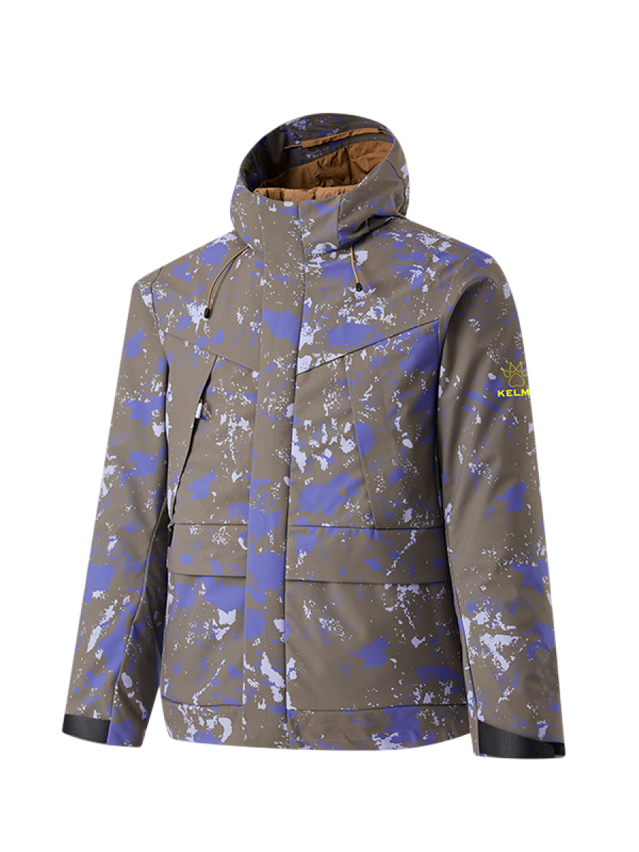 Демисезонная куртка KELME Woven Two-Piece Set (With Inner Cotton Jacket) (Brown/Violet)