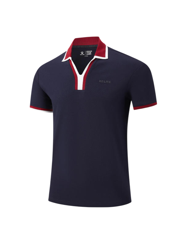 Футболка-поло KELME Short-sleeved Polo Shirt Dark Blue