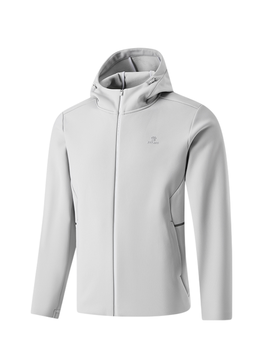 Ветровка KELME Knitted Cardigan (With Hood) Grey