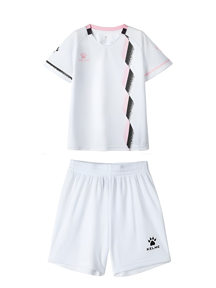 Детская футбольная форма KELME Short Sleeve Football Suit White