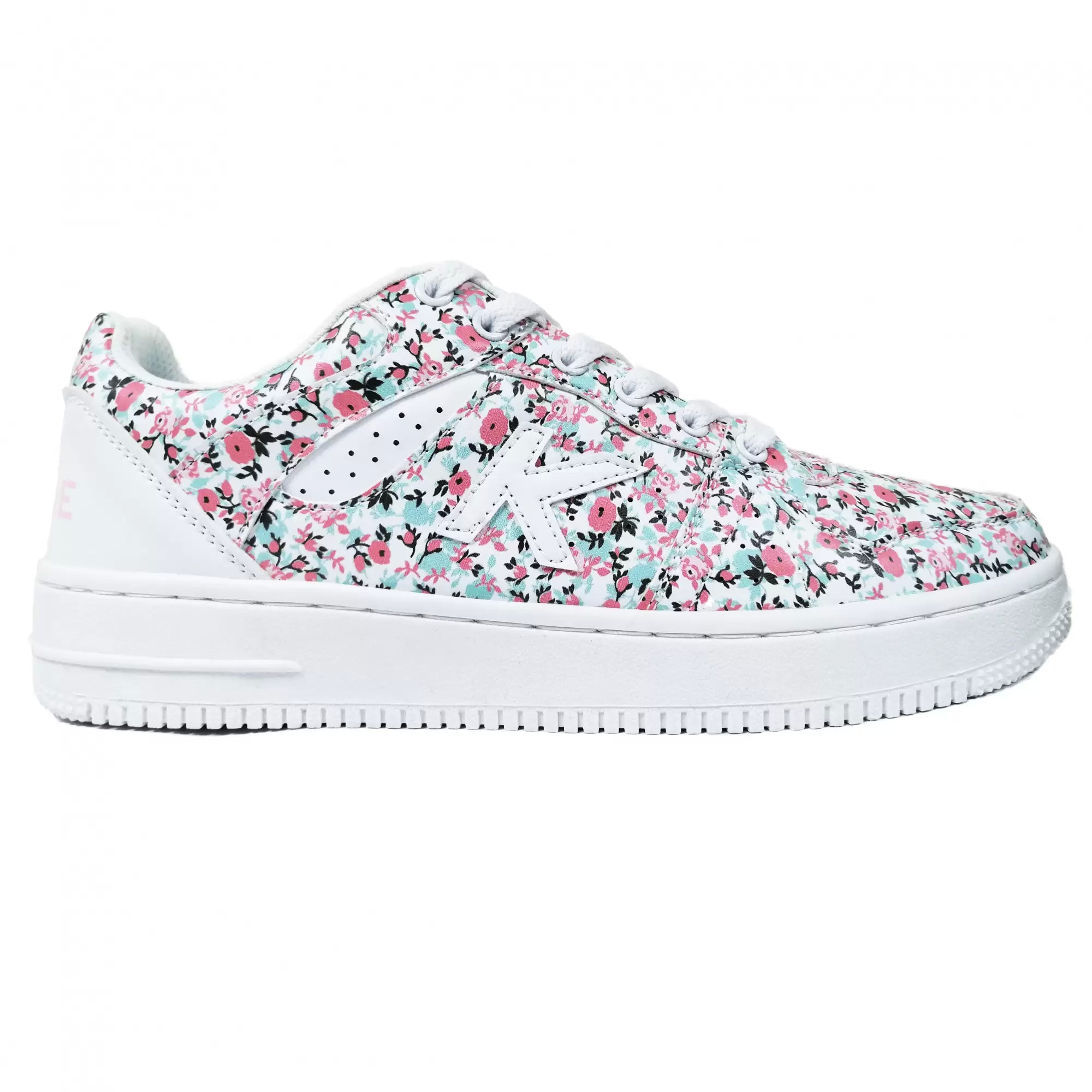 Кроссовки KELME Retro Basket Flowers (White/Pink)