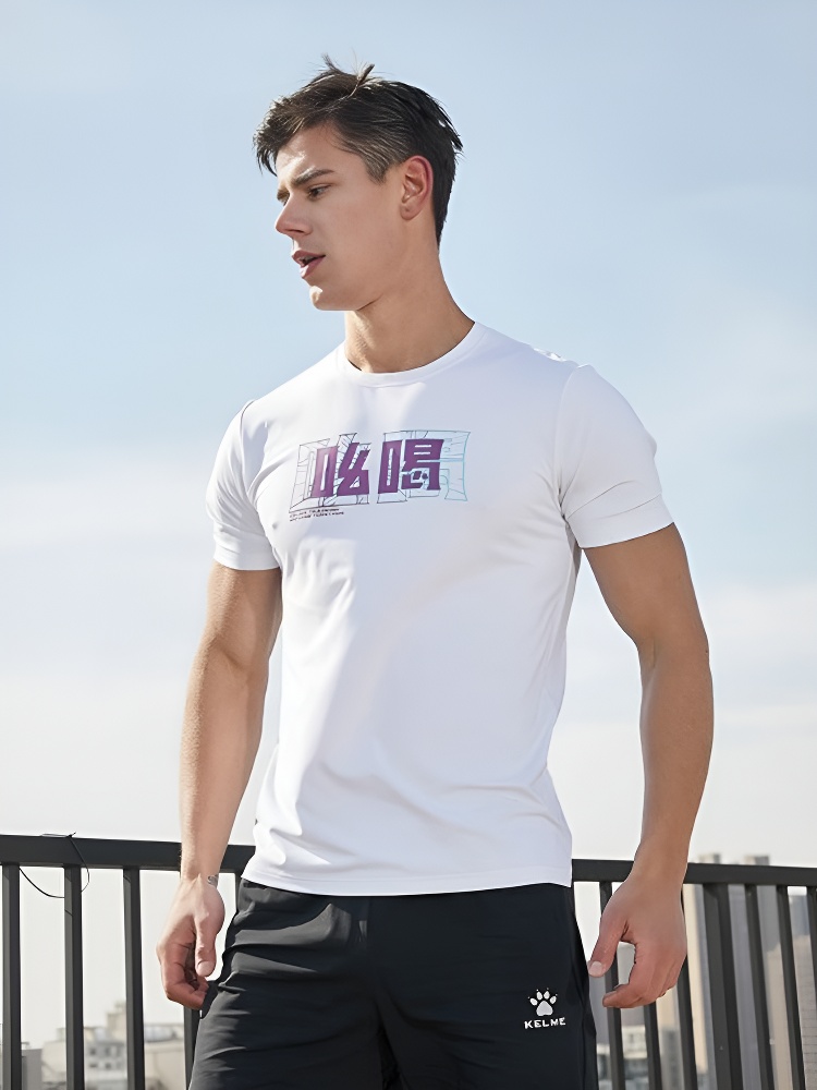 Футболка KELME Round Neck Short Sleeve T-Shirt White
