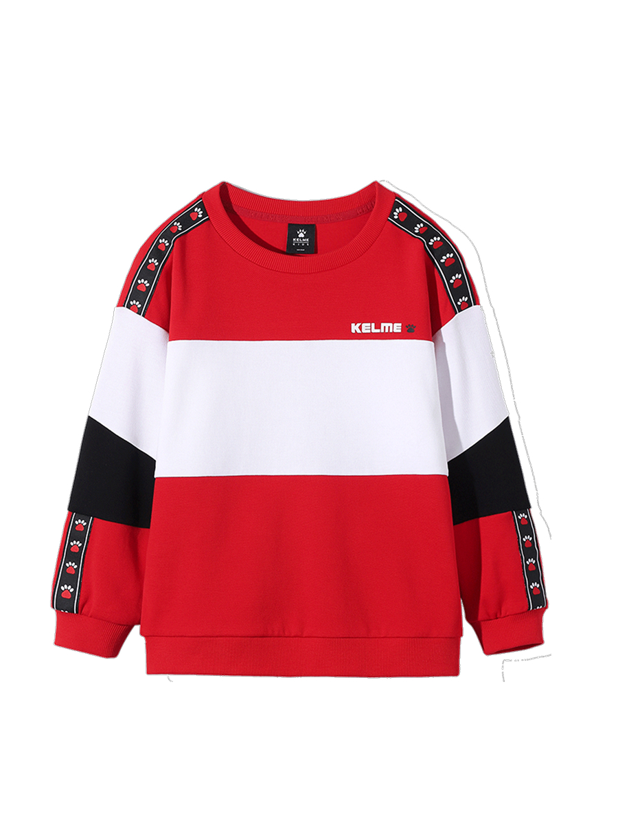 Детский свитшот KELME Boys Knitted Sweater (Red/White)