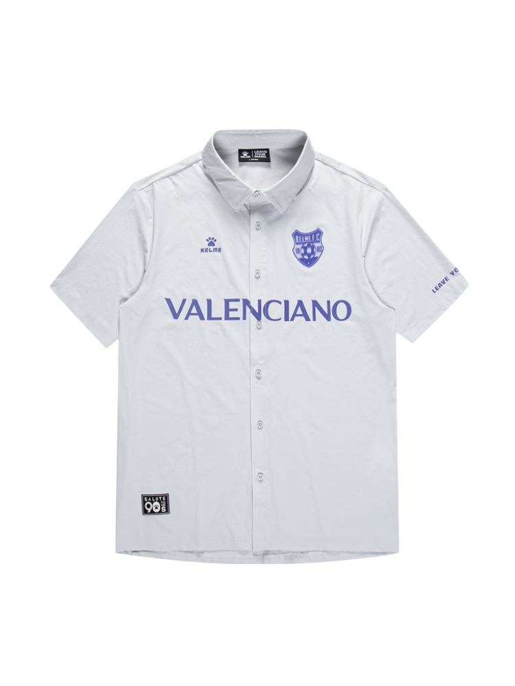 Футболка-поло KELME Woven Short-Sleeved Shirt Grey