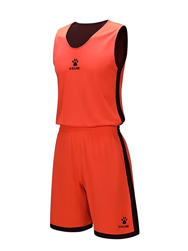 Детская баскетбольная форма KELME Children's Double-Sided Basketball Uniform Orange