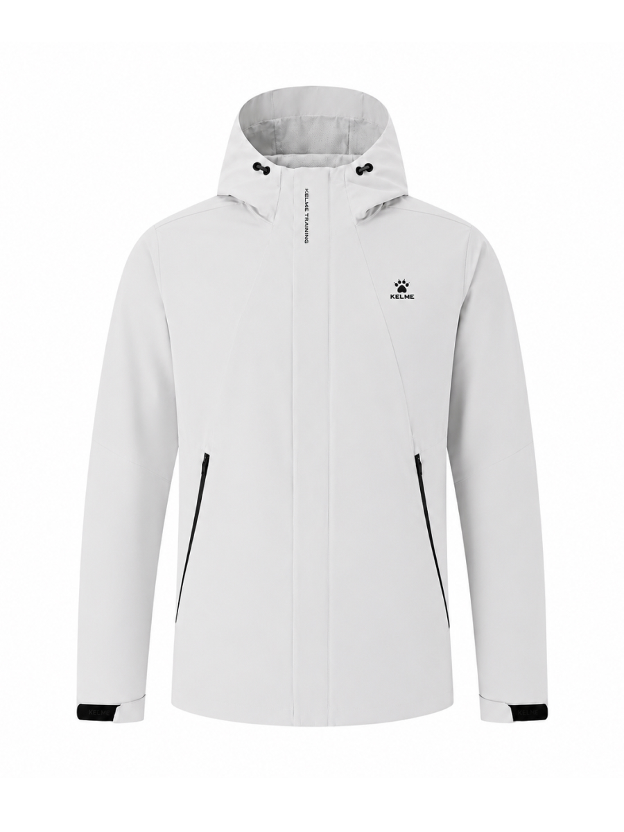 Демисезонная куртка KELME Hooded Woven Jacket Light Gray