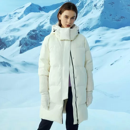 Пуховик KELME Long Down Jacket White