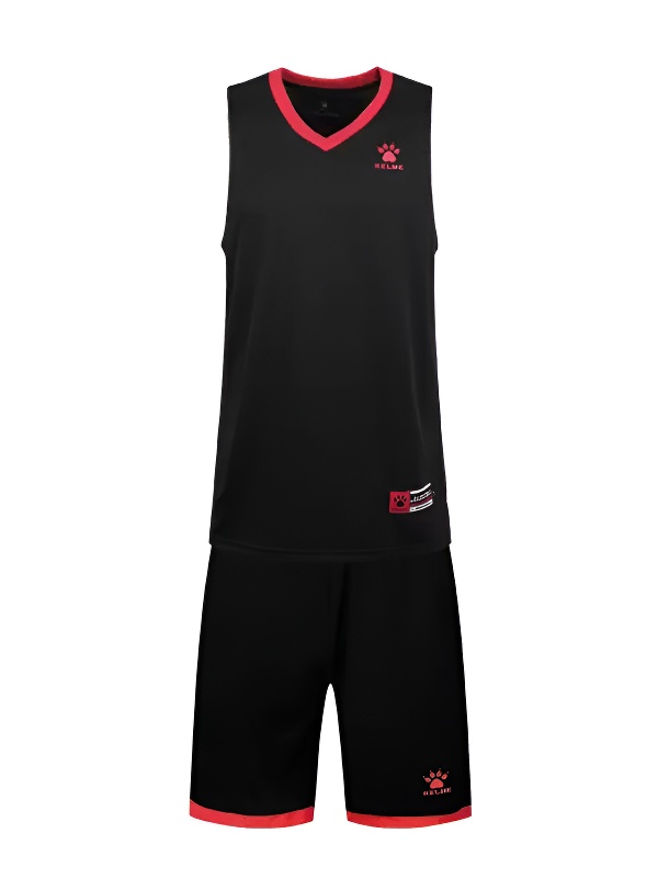Детская баскетбольная форма KELME Basket Set (Black/Red)