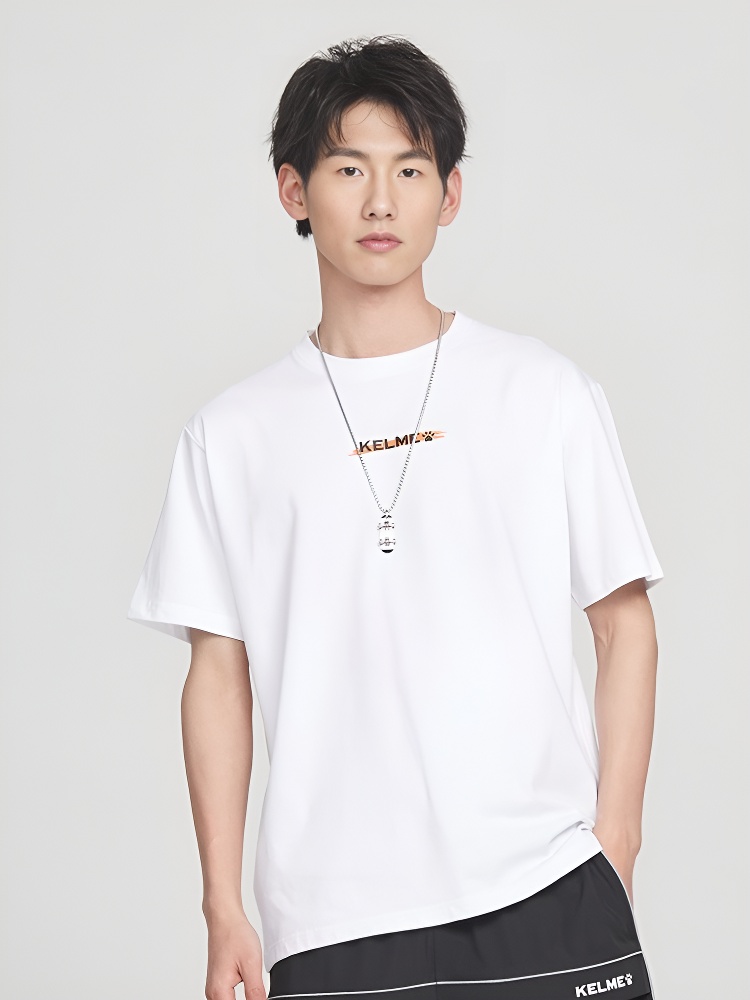 Футболка KELME Round Neck Short Sleeve T-Shirt White