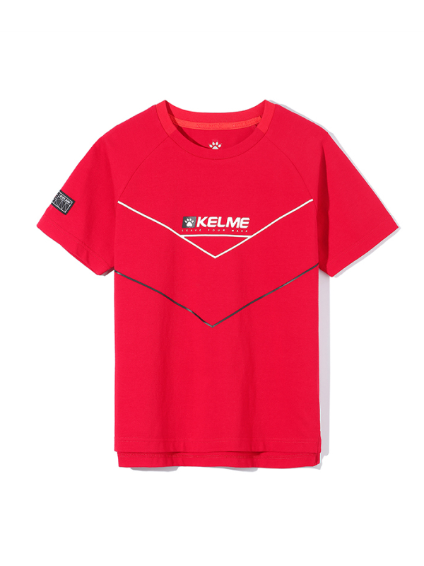 Детская футболка KELME Boys Short Sleeve T-Shirt Red