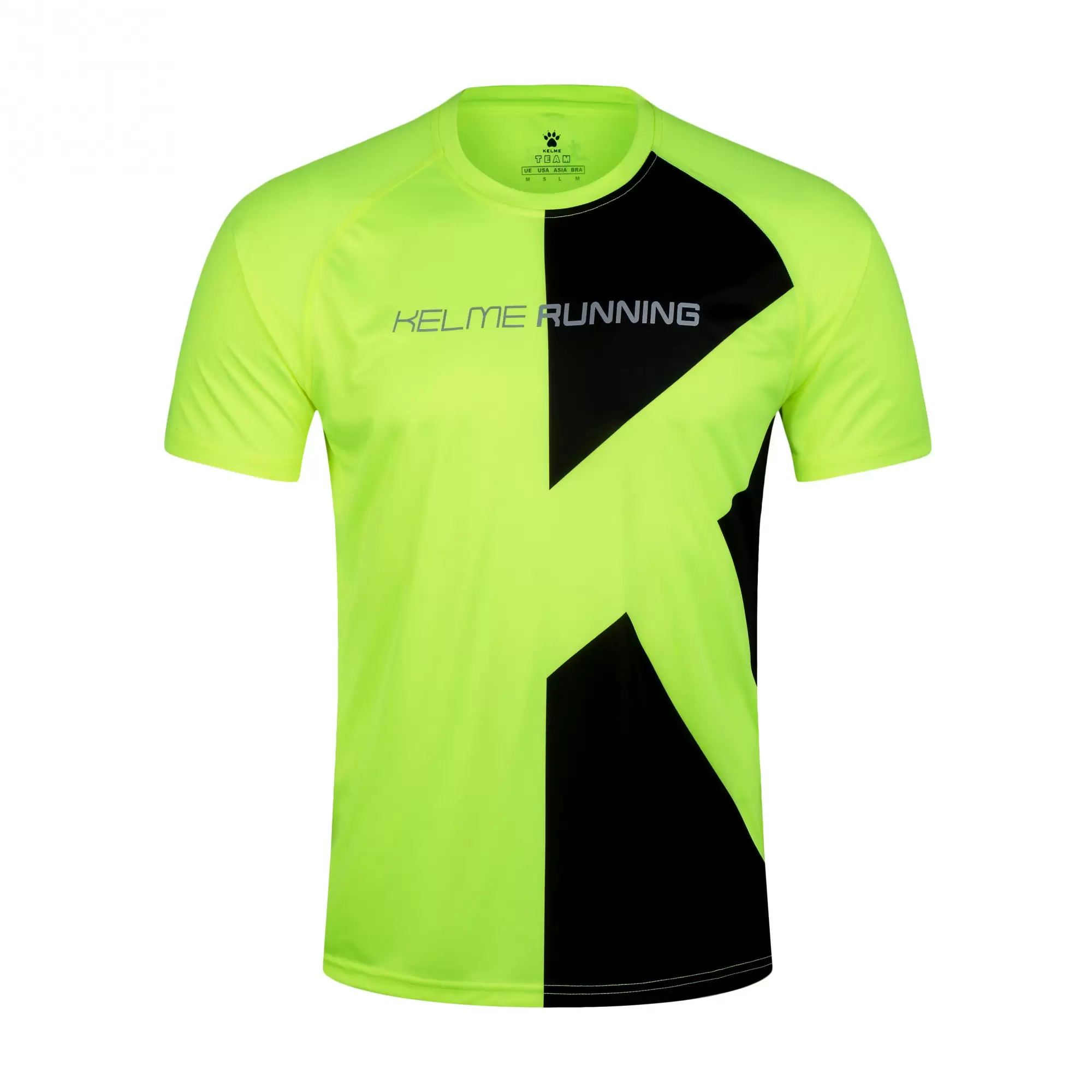 Футболка KELME Men Running T-Shirt (Citric/Black)