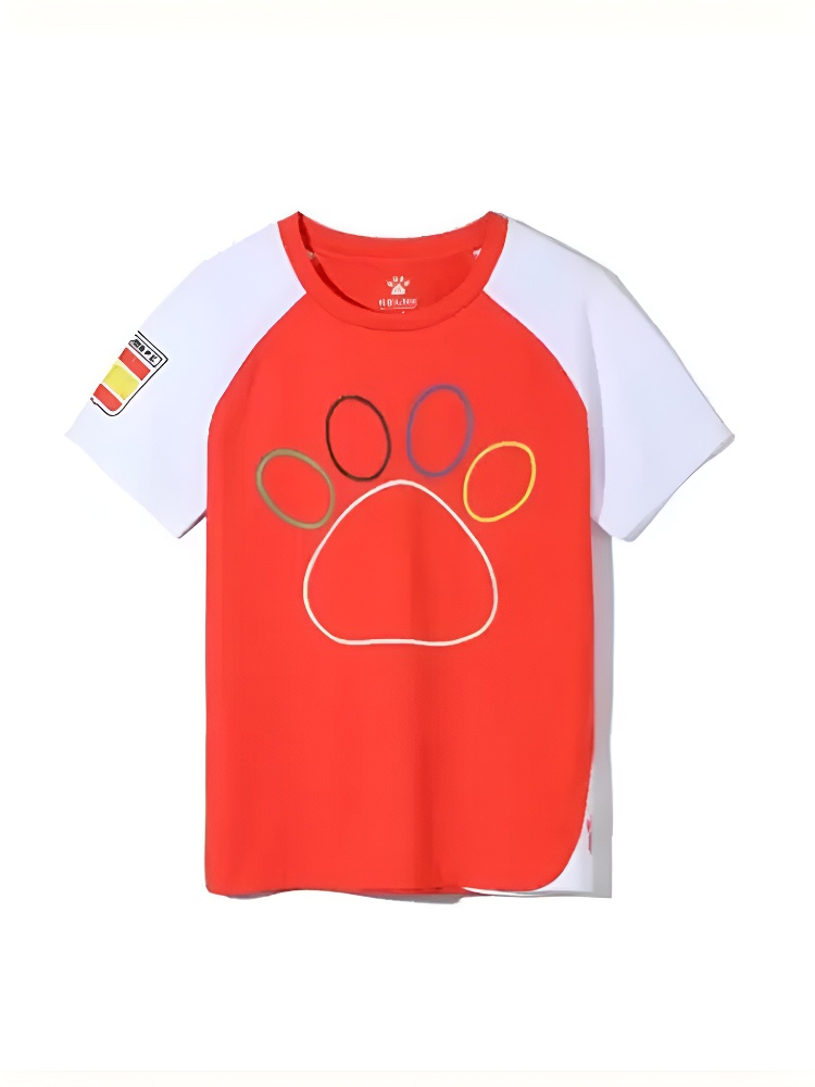Детская футболка KELME Boys Short Sleeve T-Shirt (Red/White)