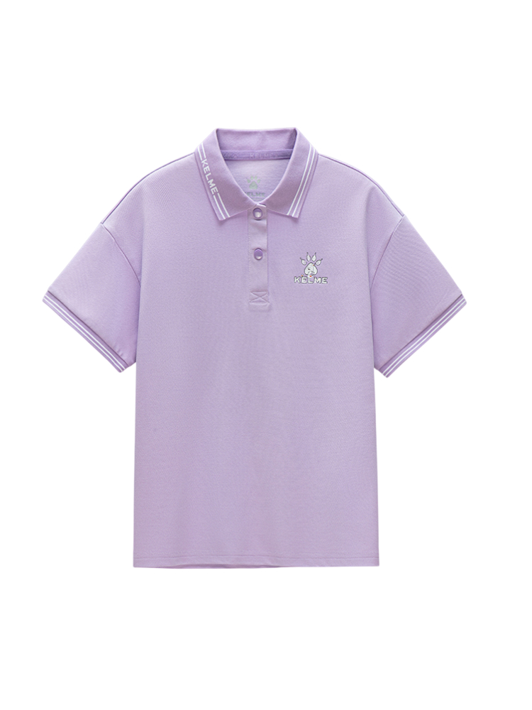Футболка KELME Lapel T-Shirt Kid Violet