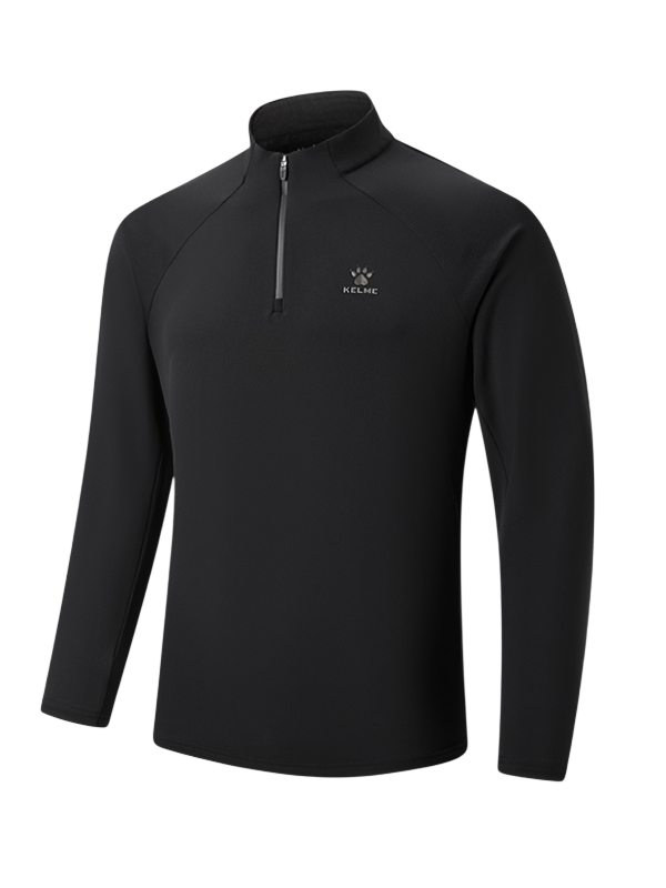 Олимпийка KELME Half-open Long-sleeved T-shirt Black