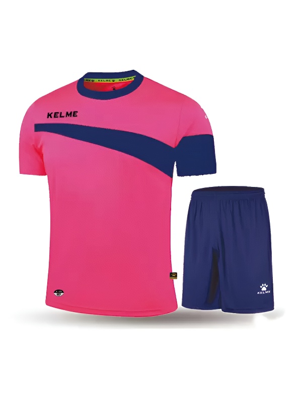 Футбольная форма KELME Short Sleeve Football Set (Pink/Dark Blue)