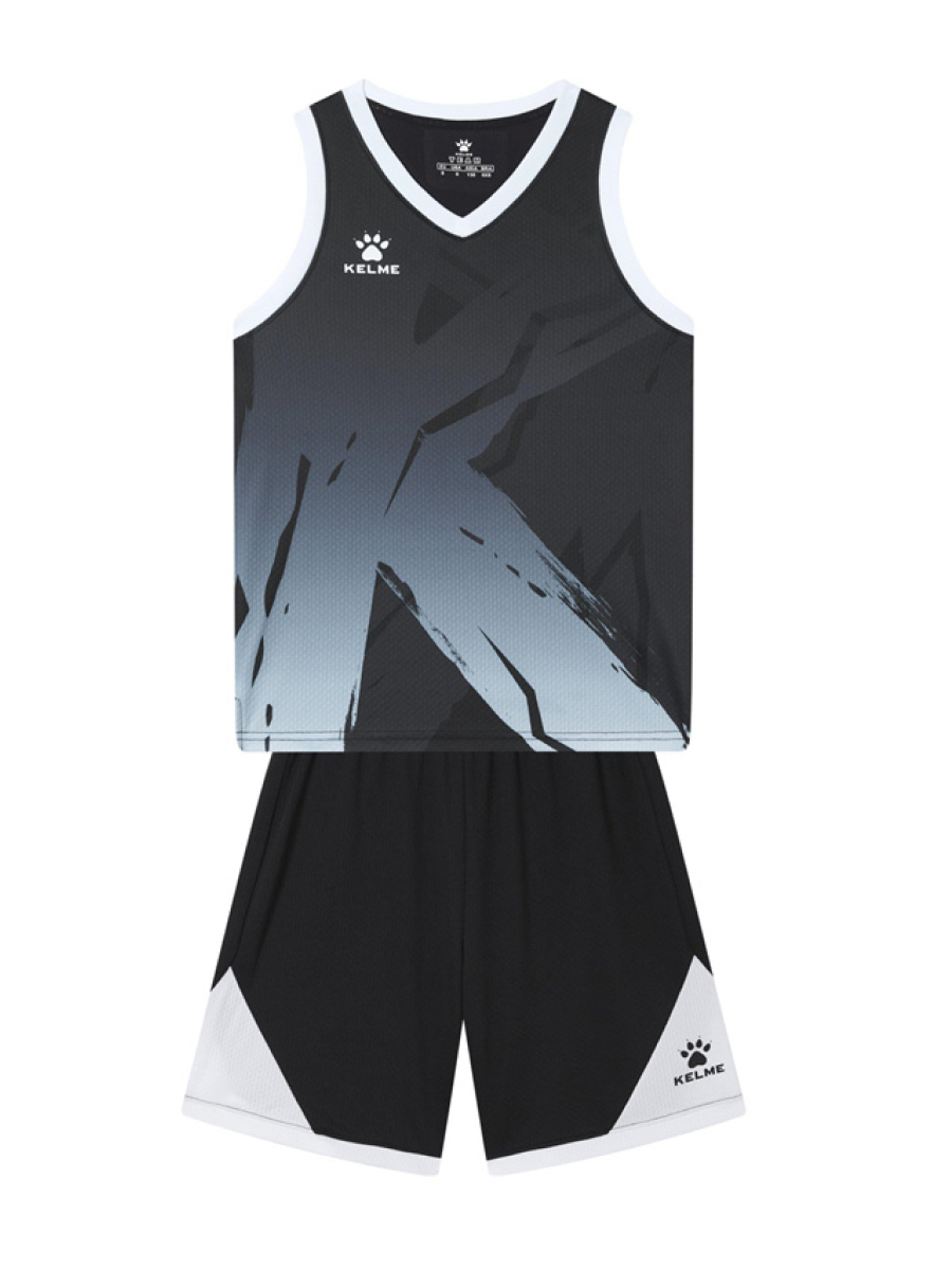 Детская баскетбольная форма KELME Children's Basketball Uniform Black