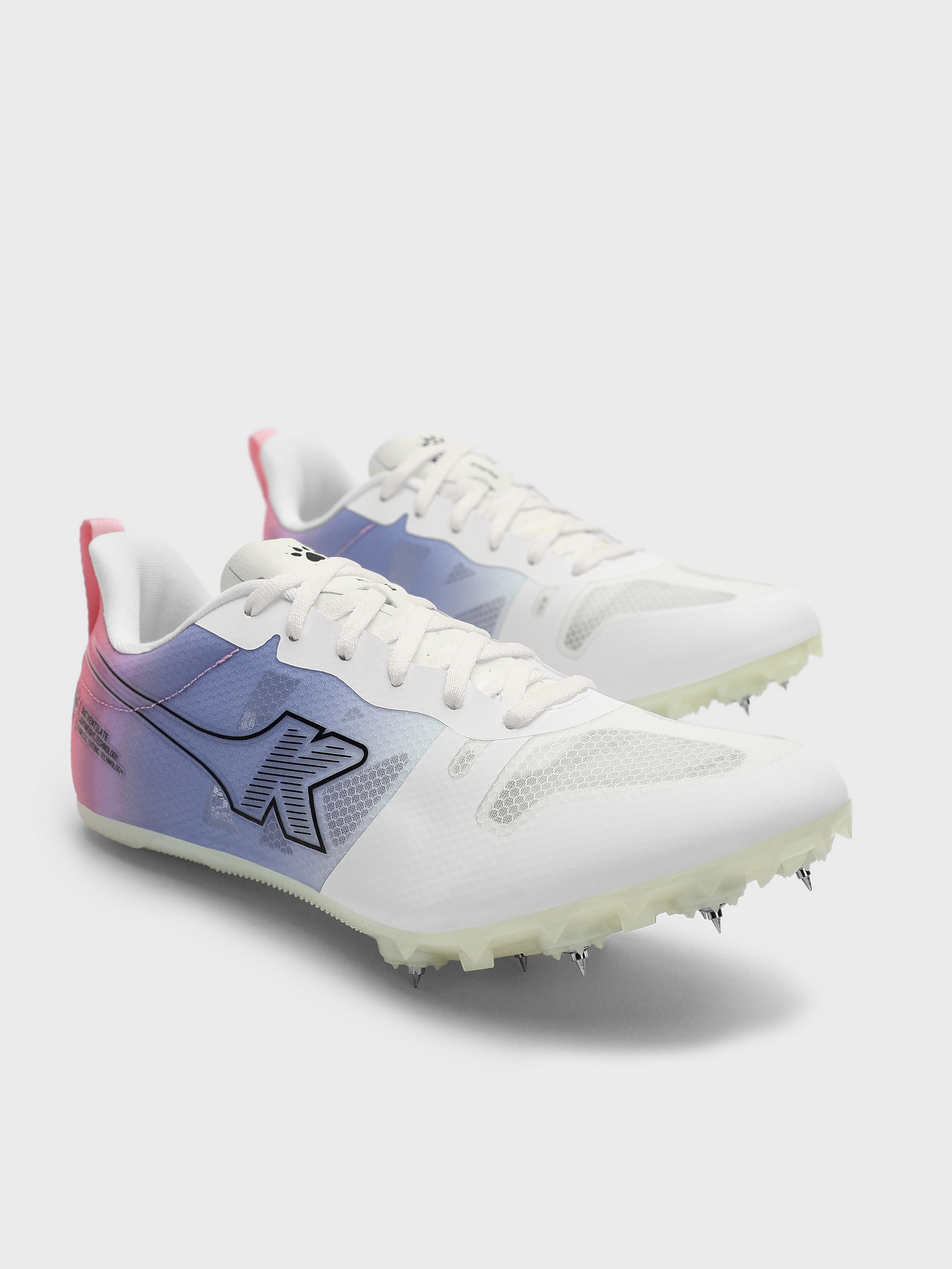 Легкоатлетические шиповки KELME Men's/Women's Sneakers (White/Dark Purple)