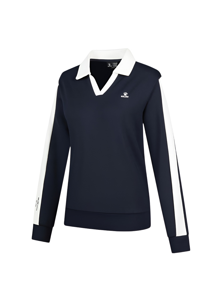 Свитшот KELME Lapel Sweatshirt Blue
