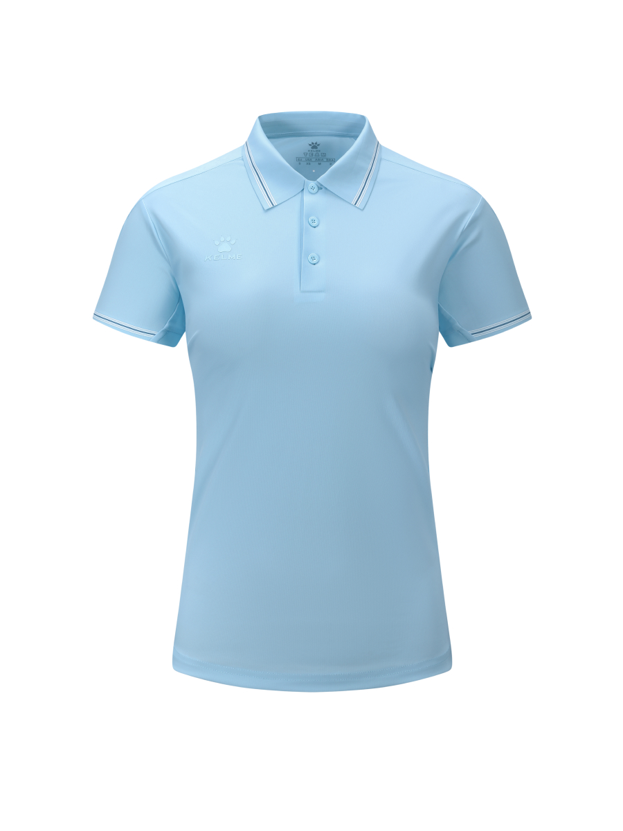Футболка-поло KELME Women's Polo Shirt Light Blue