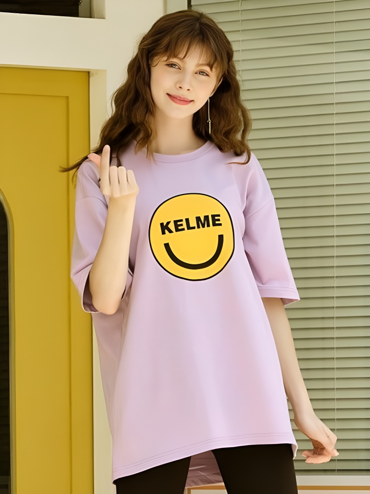 Футболка KELME Short-Sleeved T-Shirt Light Purple