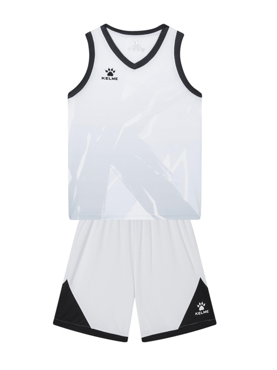 Детская баскетбольная форма KELME Children's Basketball Uniform (White/Black)