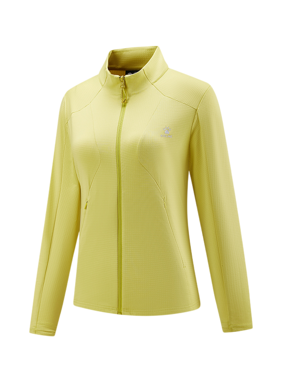 Толстовка KELME Stand-Up Collar Knit Cardigan Yellow