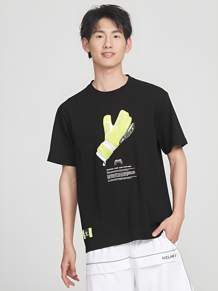 Футболка KELME Round Neck Short Sleeve T-Shirt Black