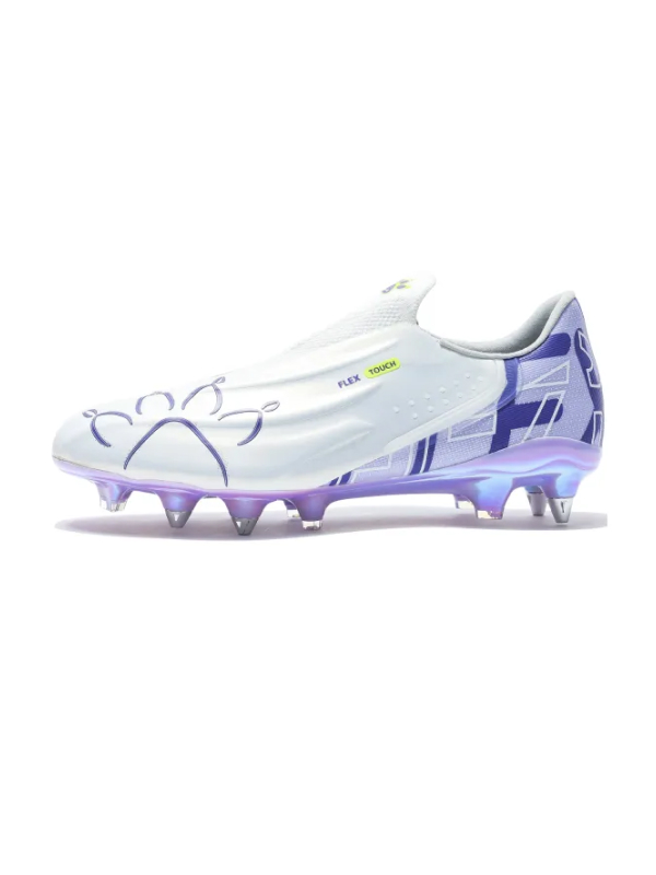 Бутсы KELME Men's Soccer Cleats (SG) White/Violet