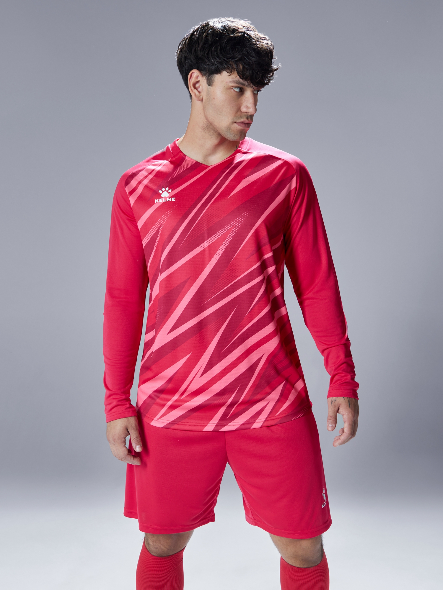 Вратарская форма KELME Long Sleeve Goalkeeper Suit Red