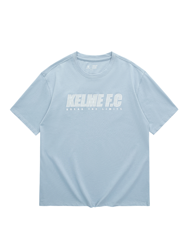 Футболка KELME Round Neck Short Sleeve T-shirt Light Blue
