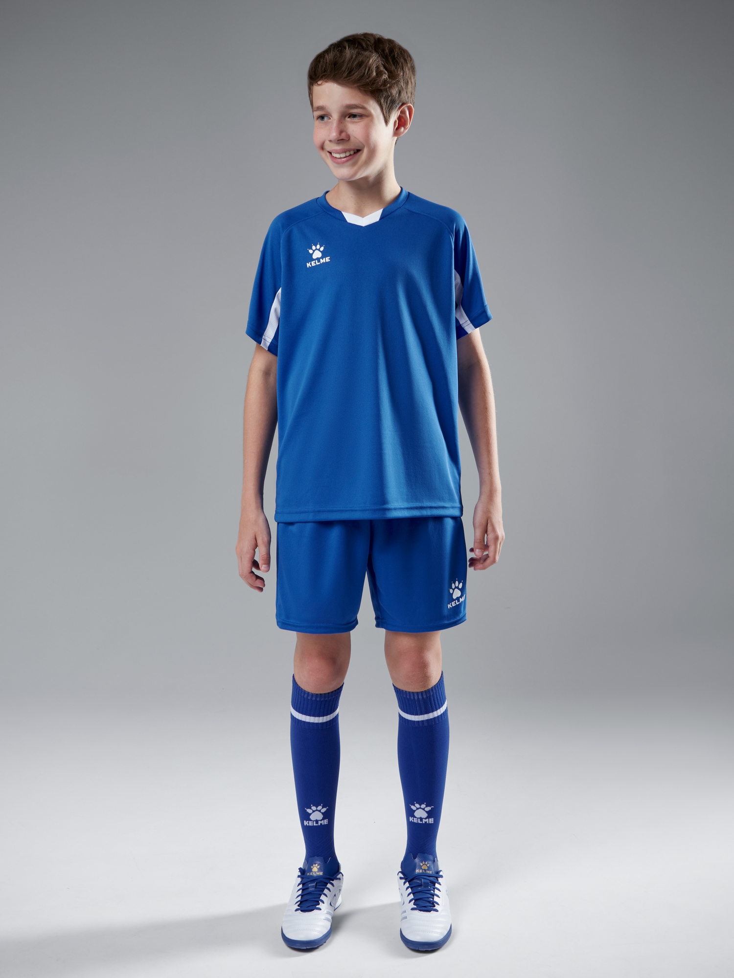 Детская футбольная форма KELME Football Suit Blue
