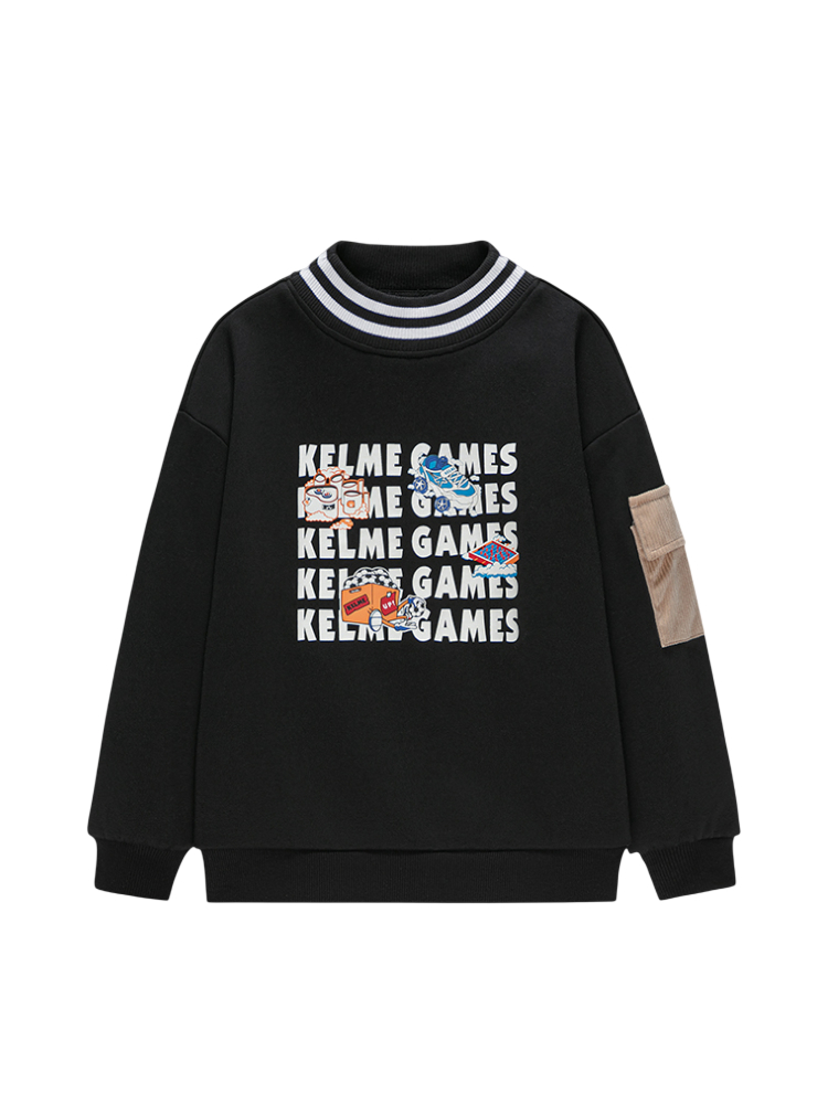 Детский свитшот KELME Crew Neck Sweater Black