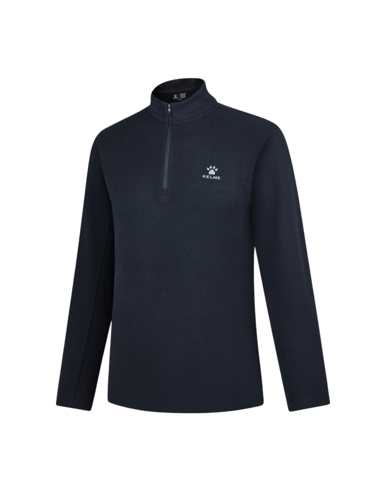 Олимпийка KELME Half Placket Long Sleeve T-shirt Dark Blue