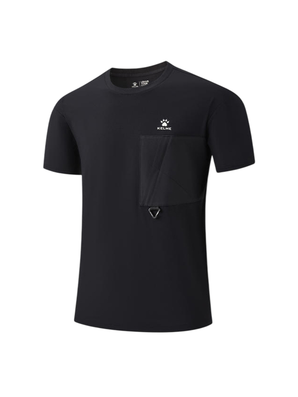 Футболка KELME Crew Neck Short-sleeved T-shirt Black