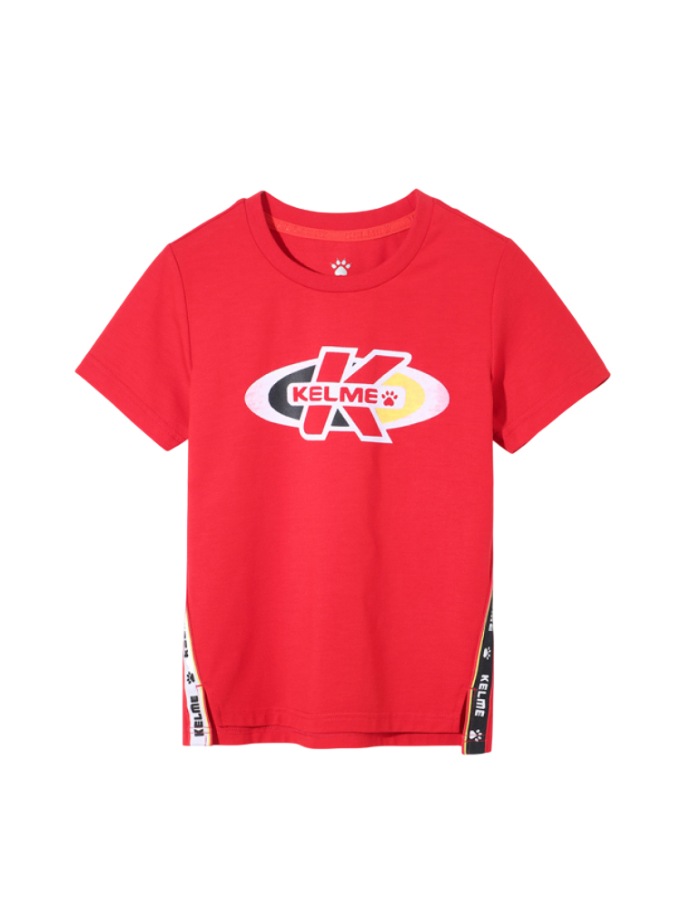 Детская футболка KELME Boys Short Sleeve T-Shirt Red